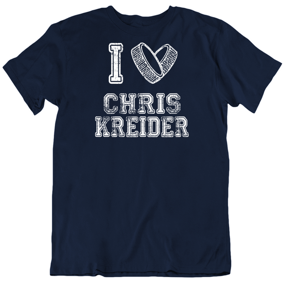 Chris Kreider I Heart New York Hockey Fan T Shirt