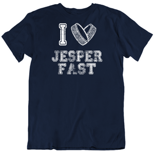 Jesper Fast I Heart New York Hockey Fan T Shirt