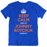 Johnny Boychuk Keep Calm Ny Hockey Fan T Shirt