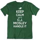 Cj Mosley Keep Calm Ny Football Fan T Shirt