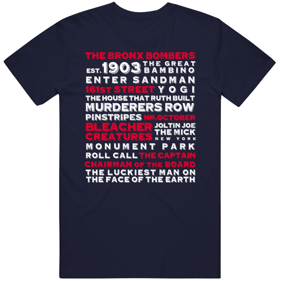 The Legend Of New York Banner New York Baseball Fan T Shirt