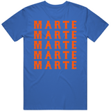 Starling Marte X5 New York Baseball Fan T Shirt