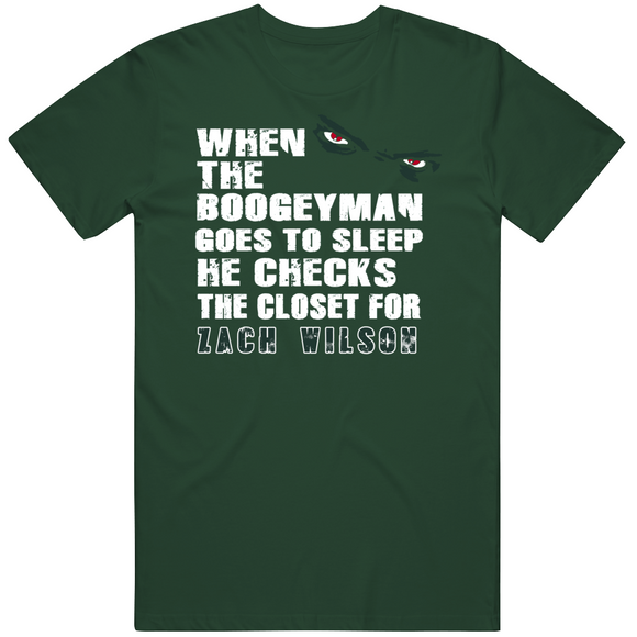 Zach Wilson Boogeyman New York Football Fan T Shirt