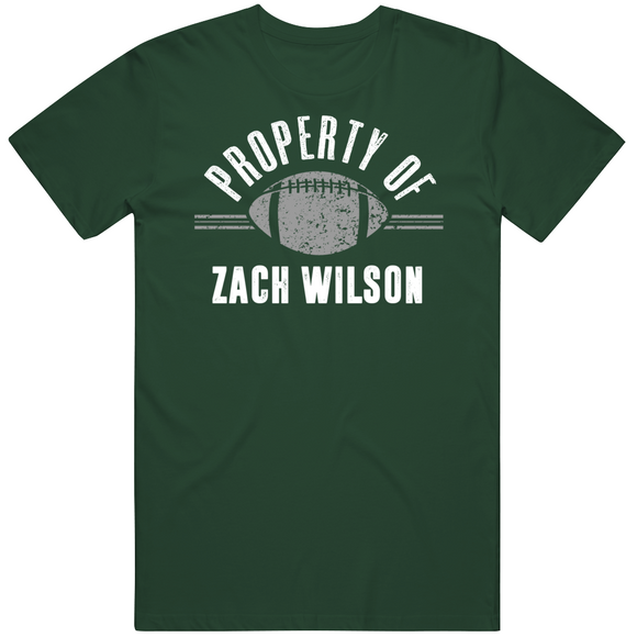 Zach Wilson Property Of New York Football Fan T Shirt