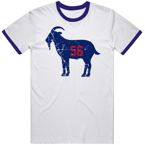 Lawrence Taylor Goat 56 New York Football Fan Distressed V2 T Shirt