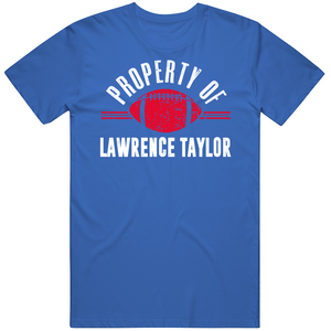 Lawrence Taylor Property Of New York Football Fan T Shirt