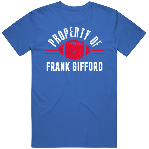 Frank Gifford Property Of New York Football Fan T Shirt
