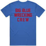 Big Blue Wrecking New York Football Fan T Shirt