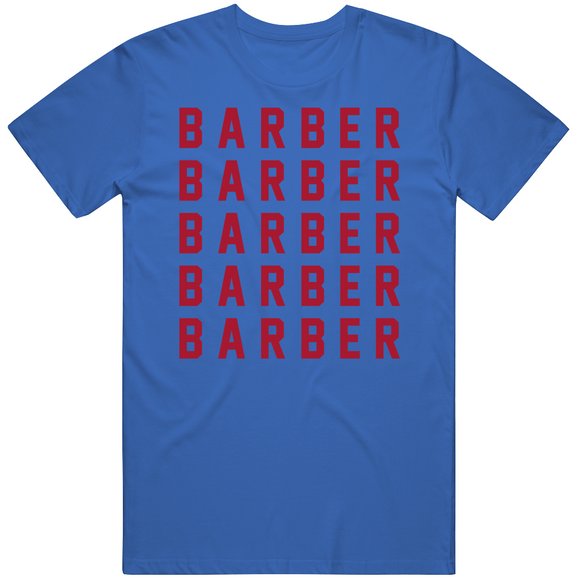 Tiki Barber X5 New York Football Fan T Shirt