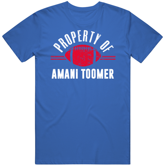 Amani Toomer Property Of New York Football Fan T Shirt