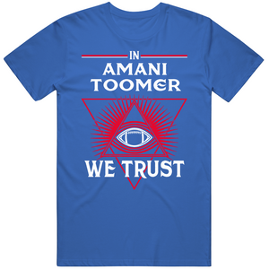 Amani Toomer We Trust New York Football Fan T Shirt