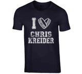 Chris Kreider I Heart New York Hockey Fan T Shirt