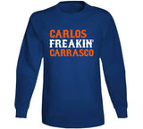 Carlos Carrasco Freakin New York Baseball Fan T Shirt