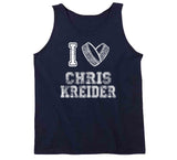 Chris Kreider I Heart New York Hockey Fan T Shirt