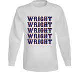 David Wright X5 New York Baseball Fan V2 T Shirt