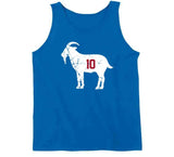 Eli Manning Goat 10 New York Football Fan Distressed T Shirt
