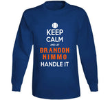 Brandon Nimmo Keep Calm New York Baseball Fan T Shirt