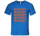 David Wright X5 New York Baseball Fan T Shirt