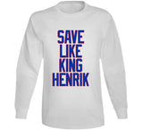 Henrik Lundqvist Save Like King Henrik New York Hockey Fan V3 T Shirt