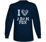 Adam Fox I Heart New York Hockey Fan T Shirt