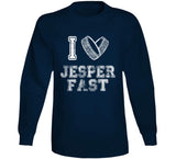 Jesper Fast I Heart New York Hockey Fan T Shirt