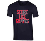 Adam Graves Score Like Graves New York Hockey Fan V2 T Shirt