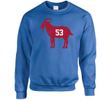 Harry Carson Goat 53 New York Football Fan Distressed T Shirt