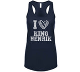 Henrik Lundqvist King Henrik I Heart New York Hockey Fan T Shirt