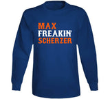 Max Scherzer Freakin New York Baseball Fan T Shirt