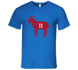 Phil Simms Goat 11 New York Football Fan Distressed T Shirt