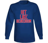 Jeff Beukeboom Hit Like Beukeboom New York Hockey Fan T Shirt