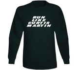 Curtis Martin Run Like Martin New York Football Fan T Shirt