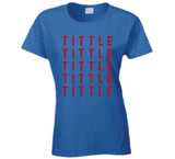 Y.A. Tittle X5 New York Football Fan T Shirt