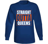 Straight Outta Queens New York Baseball Fan T Shirt