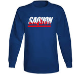 Saquon Barkley New York Football Fan Skyline Distressed T Shirt