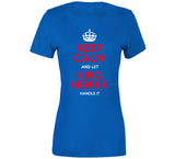 Henrik Lundqvist King Henrik Keep Calm New York Hockey Fan T Shirt