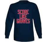 Adam Graves Score Like Graves New York Hockey Fan V2 T Shirt