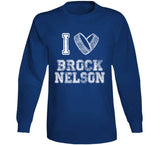 Brock Nelson I Heart New York Hockey Fan T Shirt