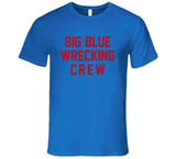 Big Blue Wrecking New York Football Fan T Shirt