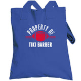 Tiki Barber Property Of New York Football Fan T Shirt