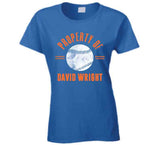 David Wright Property Of New York Baseball Fan T Shirt