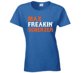 Max Scherzer Freakin New York Baseball Fan T Shirt