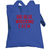 Big Blue Wrecking New York Football Fan T Shirt