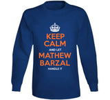 Mathew Barzal Keep Calm Ny Hockey Fan T Shirt