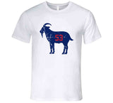 Harry Carson Goat 53 New York Football Fan Distressed V2 T Shirt