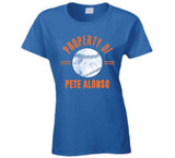 Pete Alonso Property Of New York Baseball Fan T Shirt