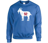 Michael Strahan Goat 92 New York Football Fan Distressed T Shirt