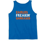 Carlos Carrasco Freakin New York Baseball Fan T Shirt