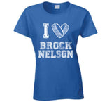 Brock Nelson I Heart New York Hockey Fan T Shirt