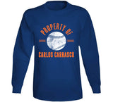 Carlos Carrasco Property Of New York Baseball Fan T Shirt